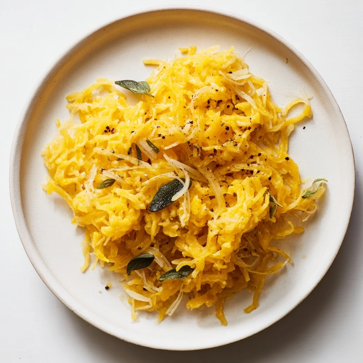 Comforting Savory Pumpkin Spaetzle topped with sautéed onions, perfect for fall dinners.