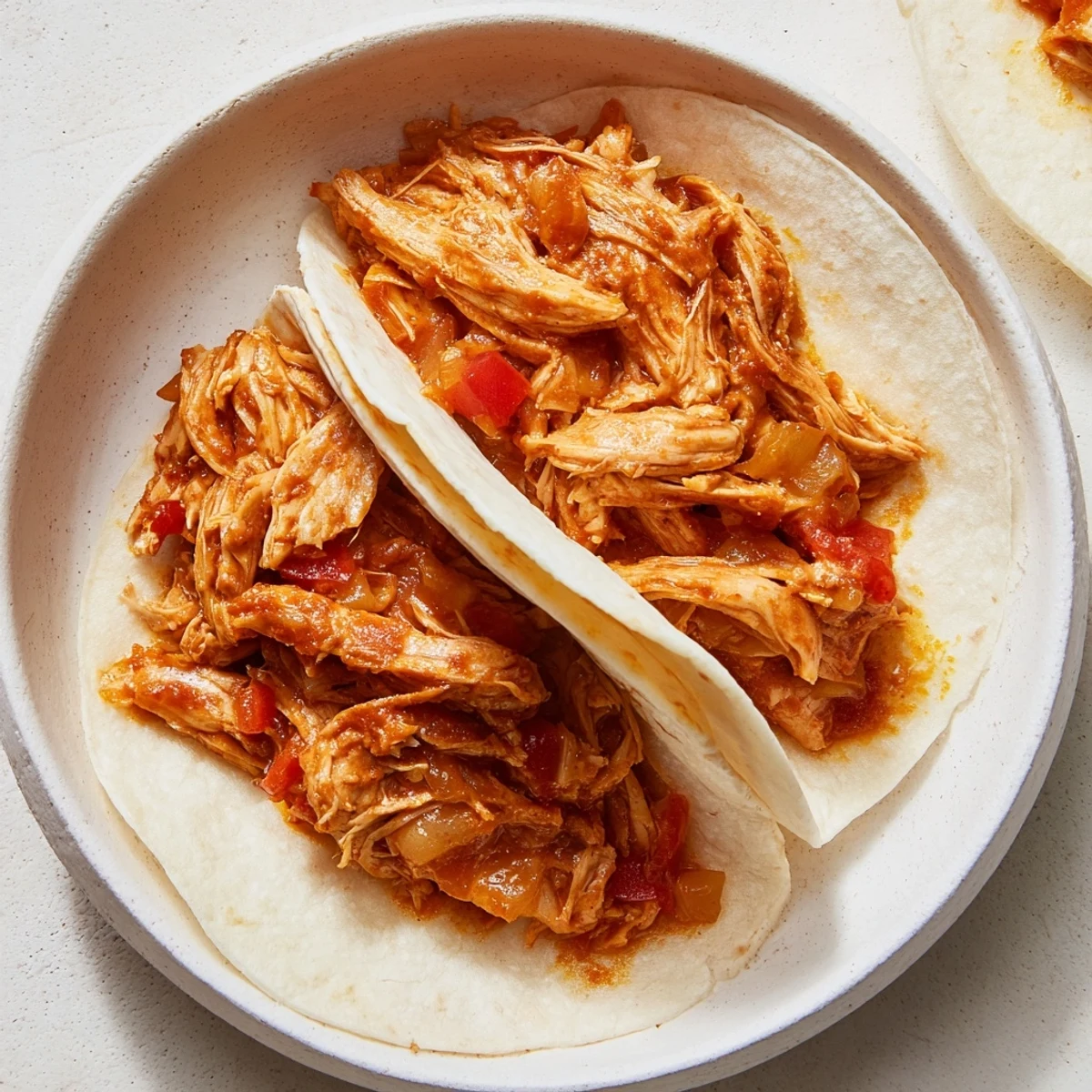 Delicious Crock-Pot Shredded Chicken Tacos in a slow cooker, perfect for feeding a hungry crowd.