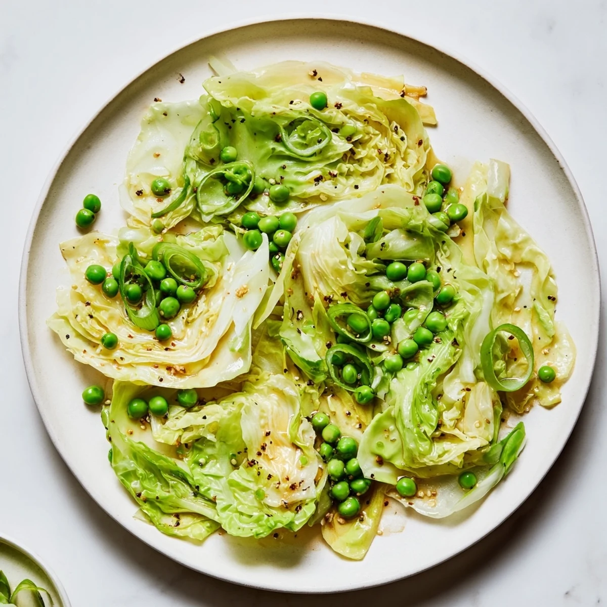 This warm Cabbage Stir-Fry with tender cabbage and a soy-garlic glaze looks incredibly flavorful, ready to eat.