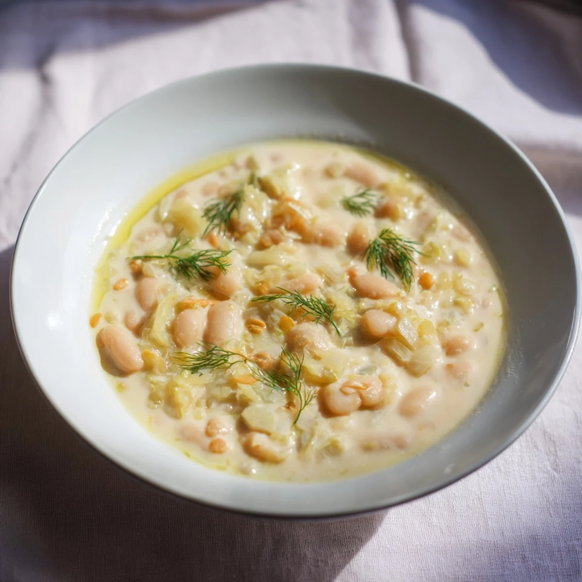 Simple White Bean Fennel Soup