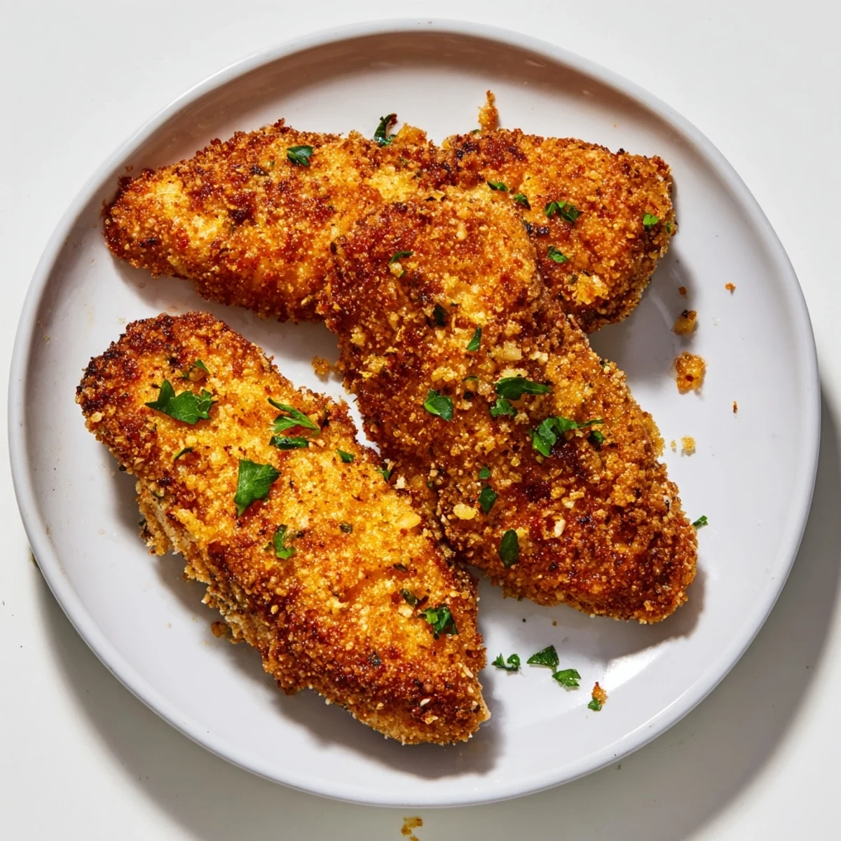 Beautifully browned, crunchy Air Fryer Festive Chicken Tenders perfect for an easy appetizer or meal.