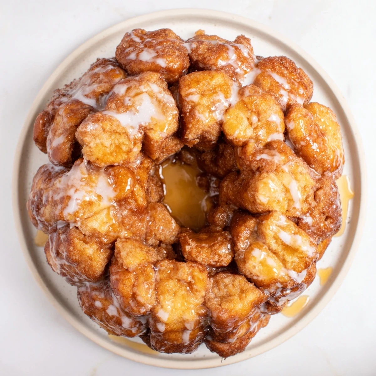 Pull-apart texture: imagine perfectly baked Easy Christmas Morning Monkey Bread, glistening with cinnamon sugar and glaze.
