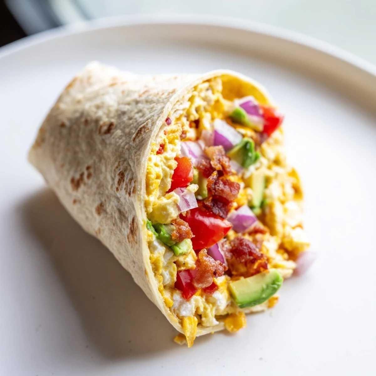 These hearty Easy Festive Breakfast Burrito Wraps feature vibrant veggies, perfect for a satisfying breakfast.