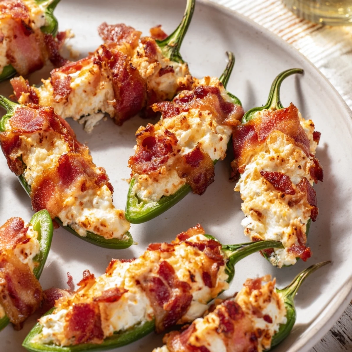 Crispy bacon embraces creamy cheese in these delicious Express Holiday Jalapeño Poppers, baked until perfect.