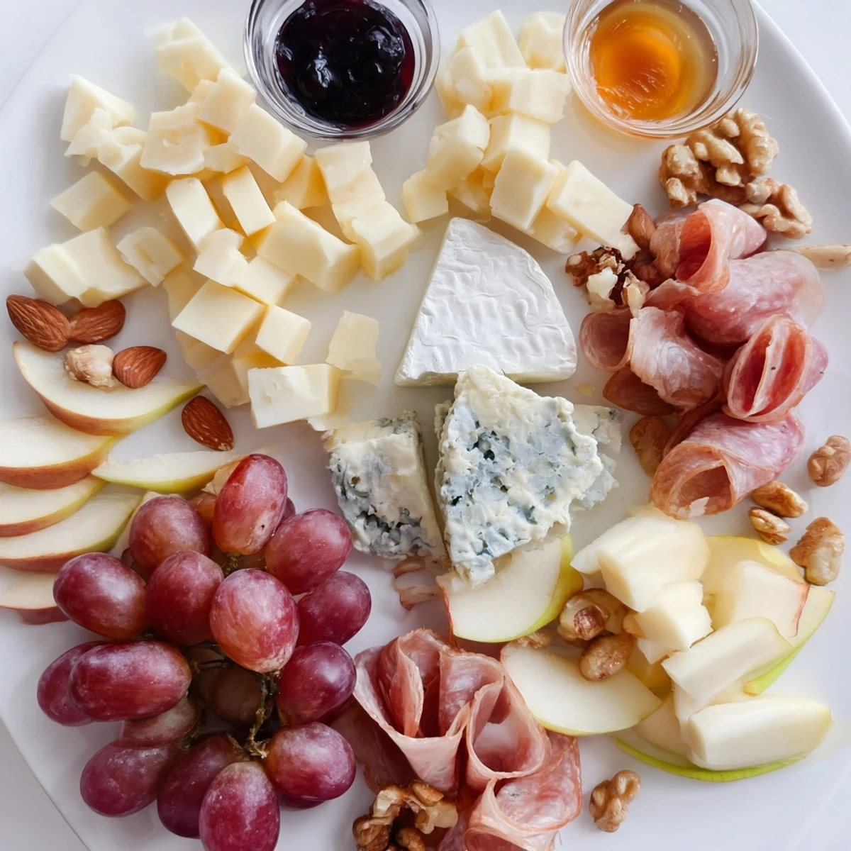 Moonlight Picnic Board with cheeses, fruits, and charcuterie, ready for a starlit gathering.