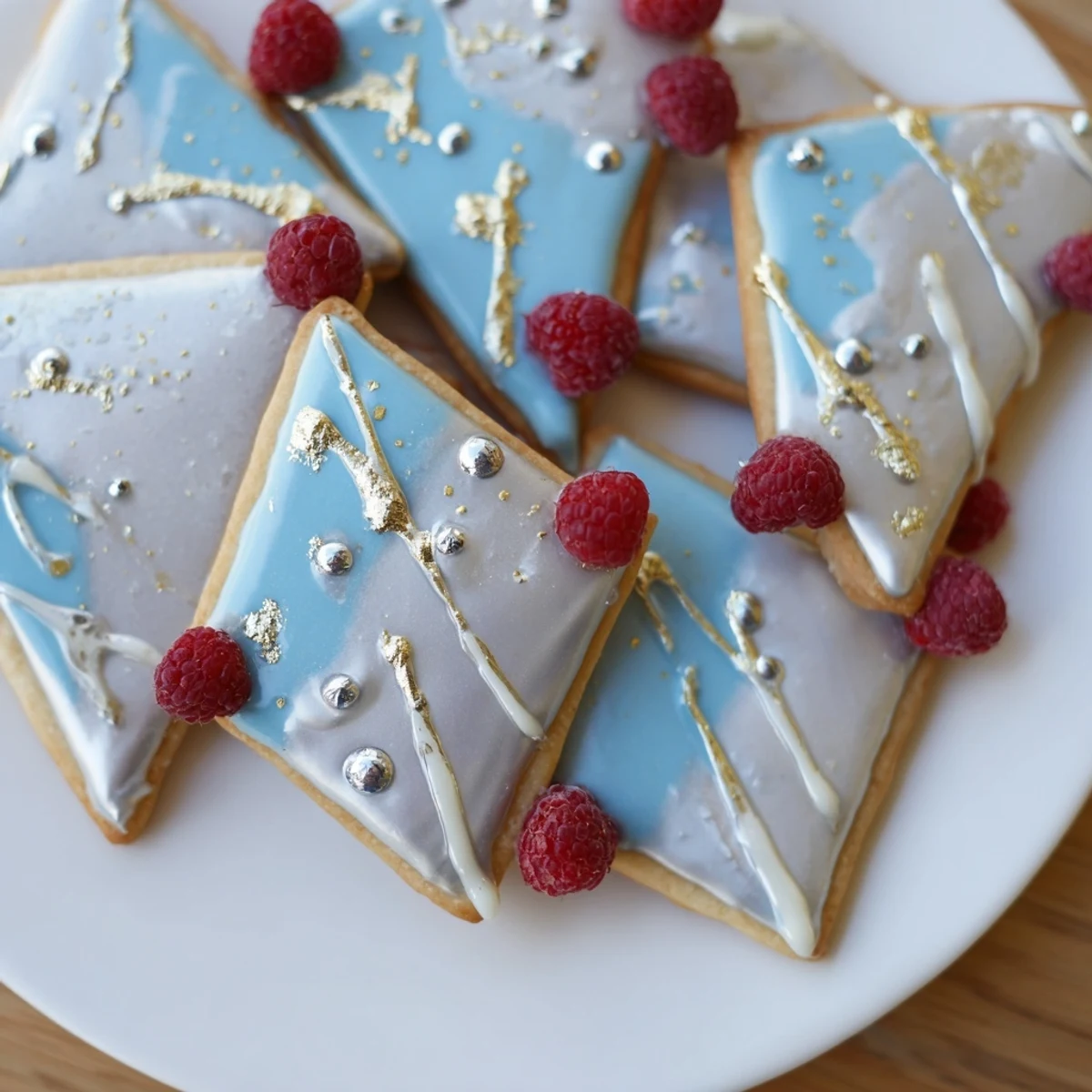 Elegant Engagement Ring Diamond Dessert Tray featuring shimmering edible pearls and sugared flowers.