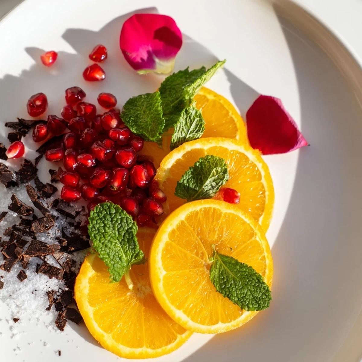 Close-up of elegant Baisers de Minuit cocktail garnishes, ready to enhance any midnight cocktail.