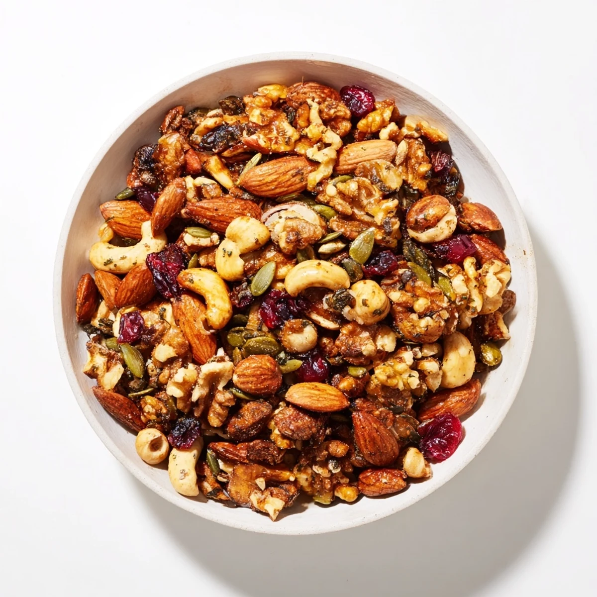 Homemade Squirrels Gourmet Nut Bowl, perfectly roasted with maple syrup, offers a fantastic blend of textures.