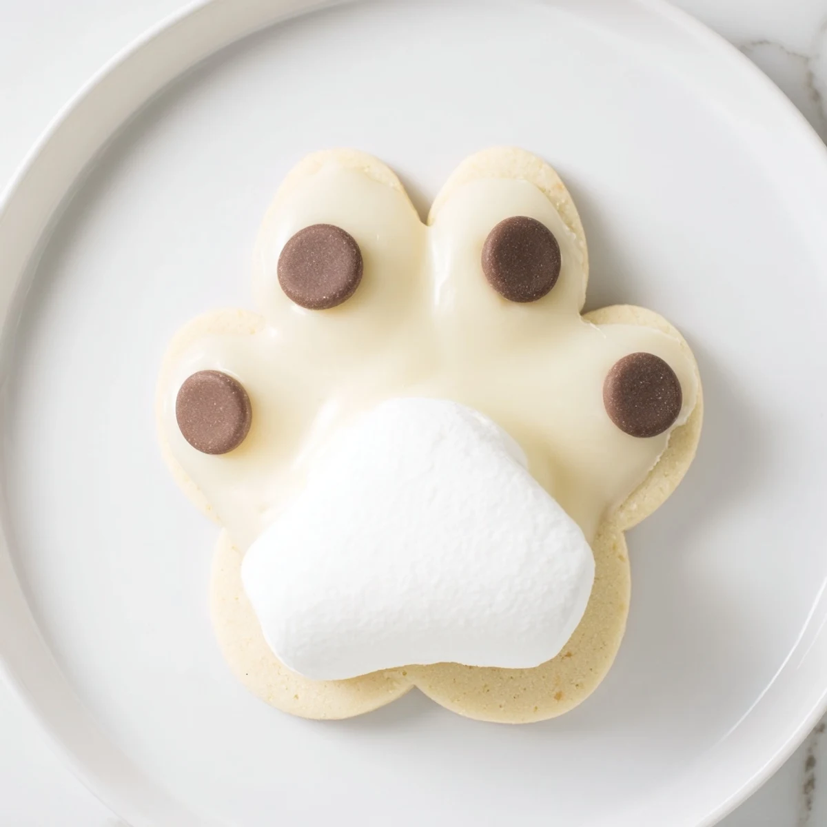Golden-baked, delicious Polar Bear Paw Print Cookies, perfect for winter fun and children’s parties.