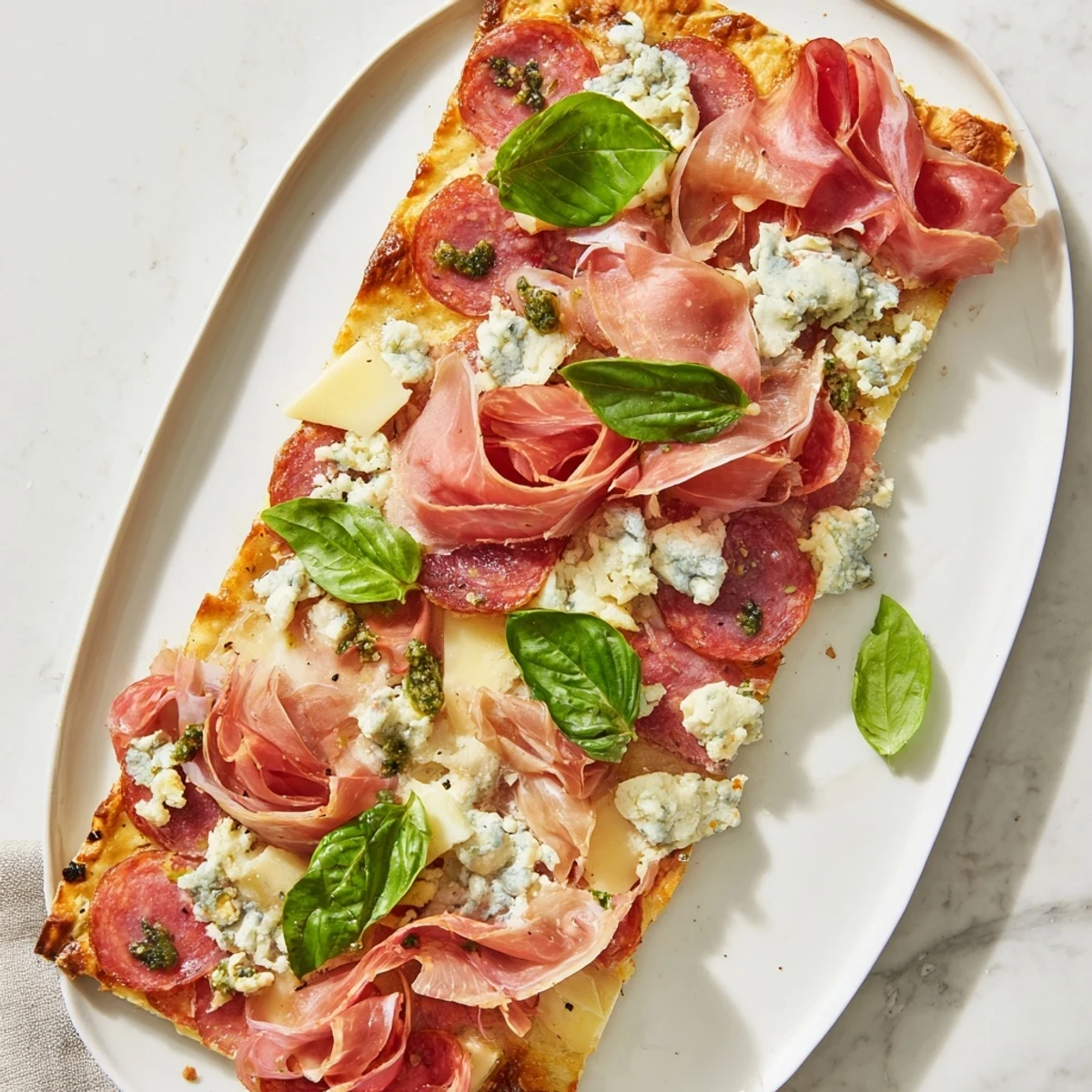 Serve a gorgeous assortment of The Rustic Raft flatbreads, perfect for a party appetizer display.