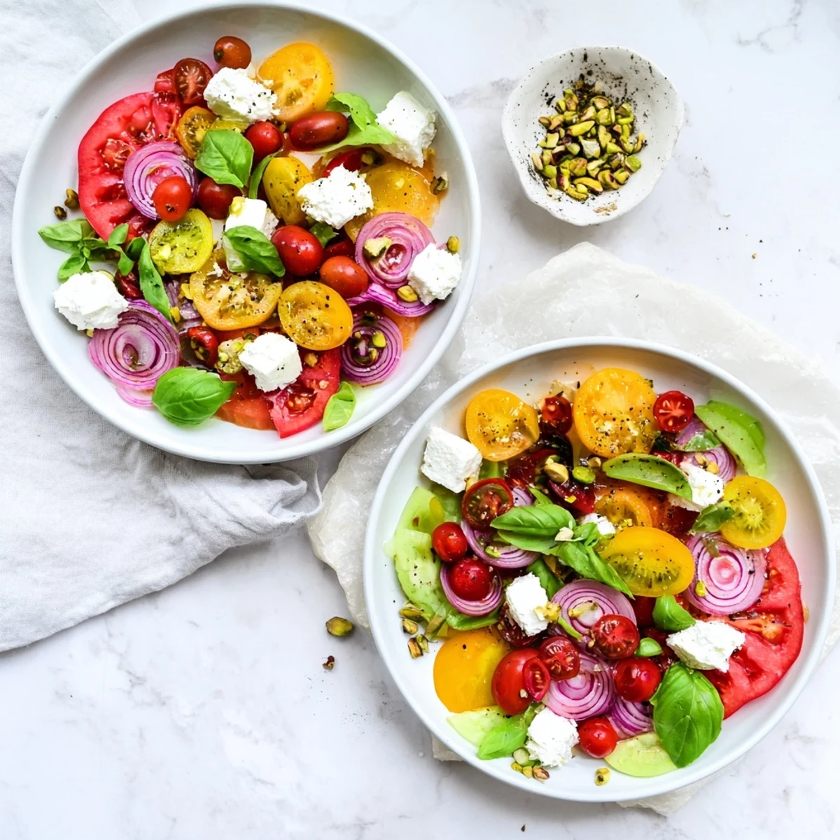 This delicious The Hanging Gardens appetizer boasts a beautiful presentation of fruits, cheeses, and pesto. 