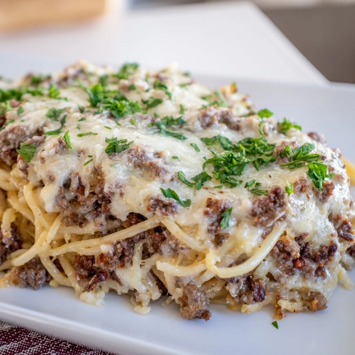 Tinis Baked Spaghetti Dish
