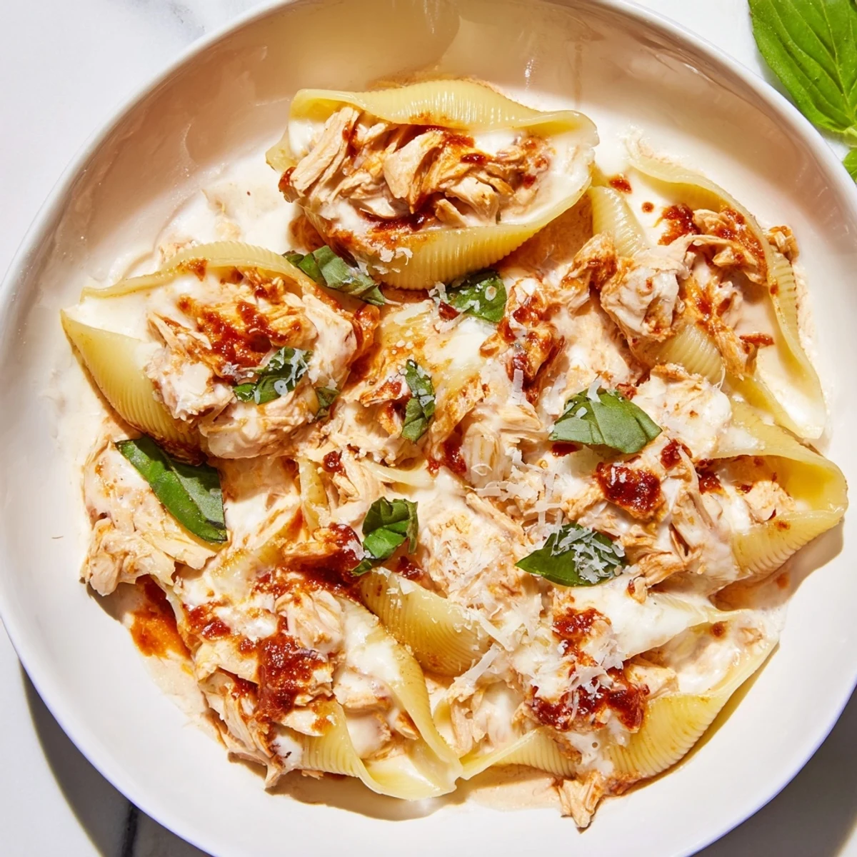 Chicken Stuffed Shells Delight