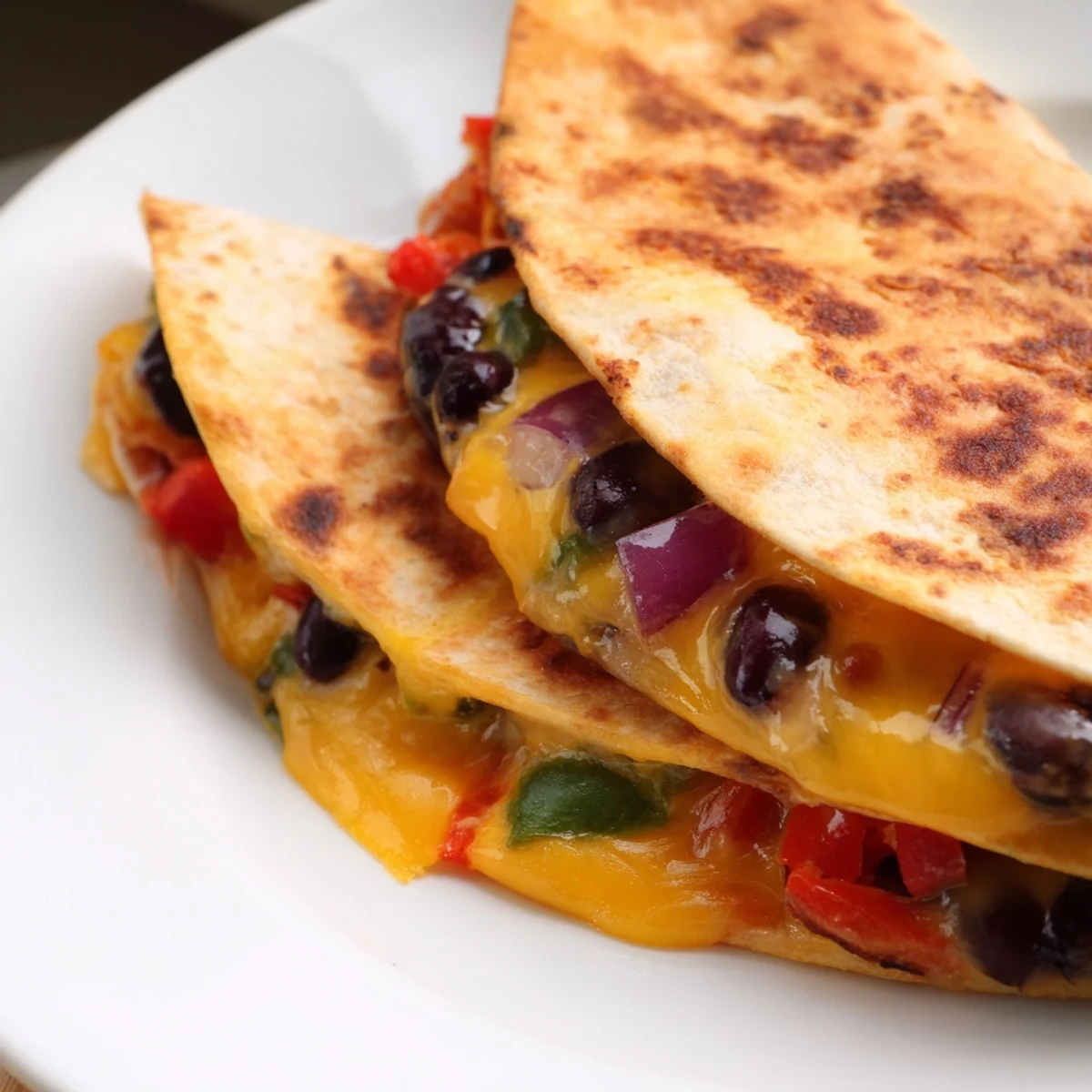 Black Bean Cheesy Quesadilla