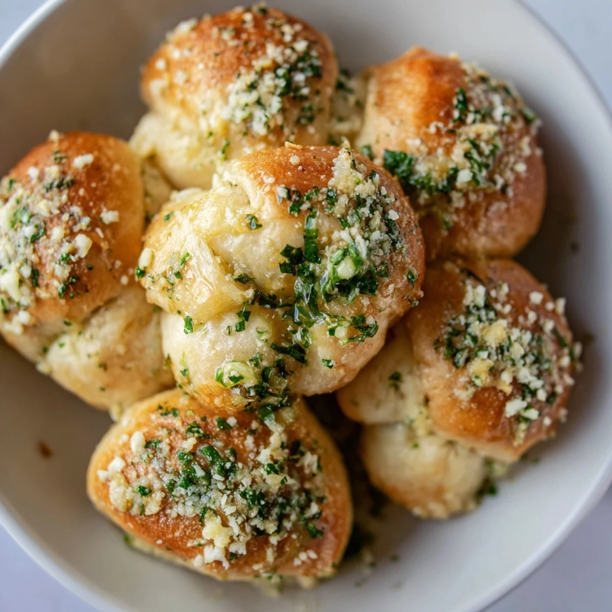 Aromatic bubbles of Garlic Butter Bread Pull-Apart, perfectly baked, and begging to be pulled apart and enjoyed.