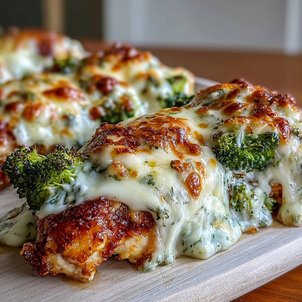 Sizzling Ranch Chicken & Broccoli Sheet Pan Melt on a sheet pan with crispy edges, ready to serve alongside a fresh salad.