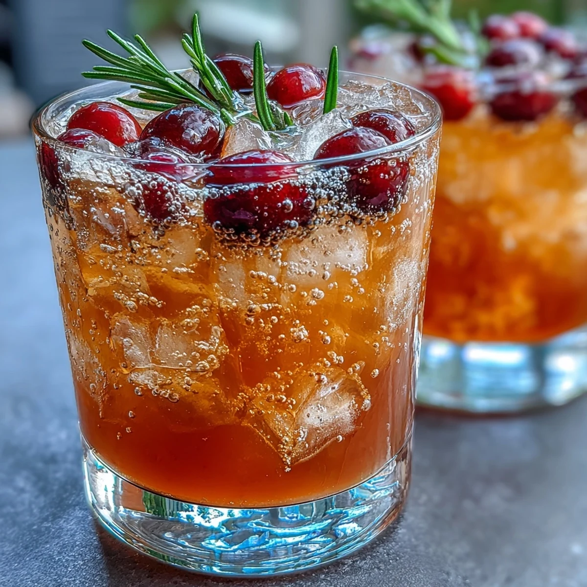 Orange Cranberry Sparkler Rosemary
