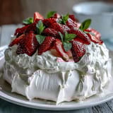 Mini Pavlovas Strawberries Cream