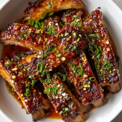 Slow cooker honey garlic ribs.