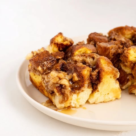 Golden-brown French Toast Bake, a comforting breakfast casserole soaked in creamy custard and baked.