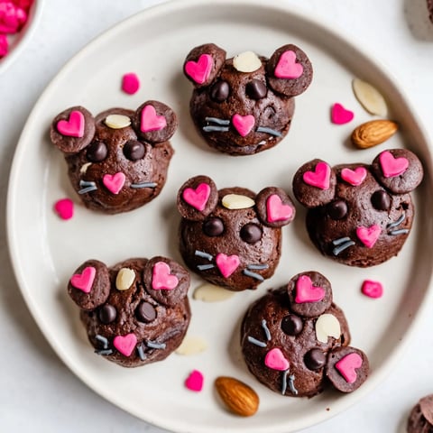 A charming view of the playful Silly Rat Cake Brownie Bites, rich chocolate treats ready to eat.
