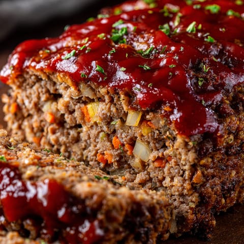 A piece of meat with a sauce on it.