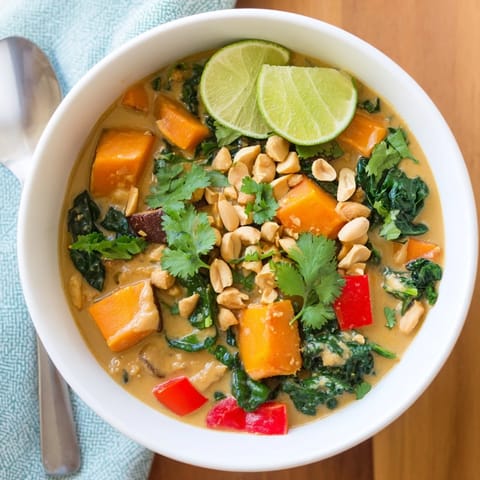 Thai Peanut Kale Veggie Stew