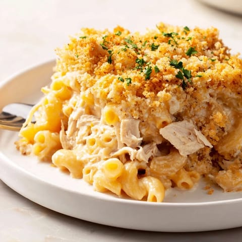 Mac and Cheese Chicken Alfredo