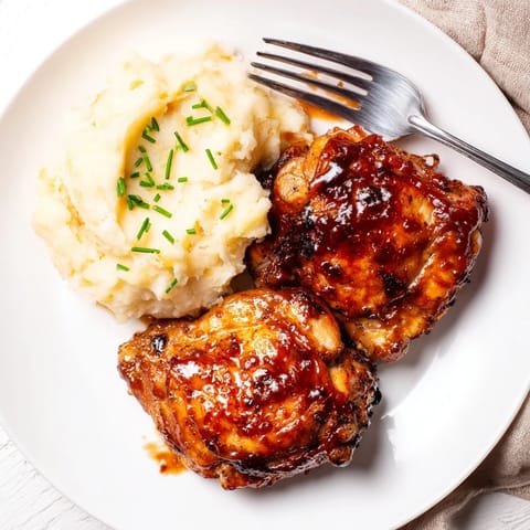 Honey BBQ Chicken Garlic Potatoes