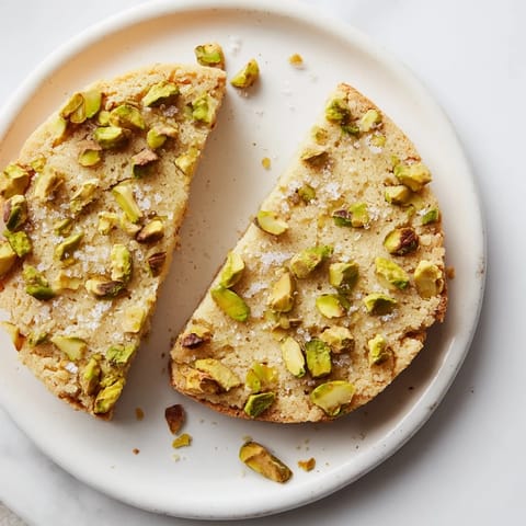 Salted Pistachio Shortbread