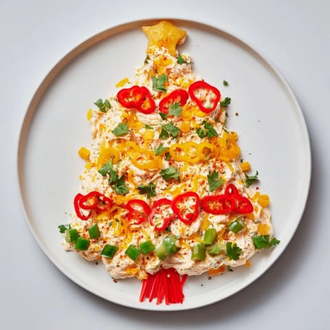 Chili Pepper Christmas Tree Dip