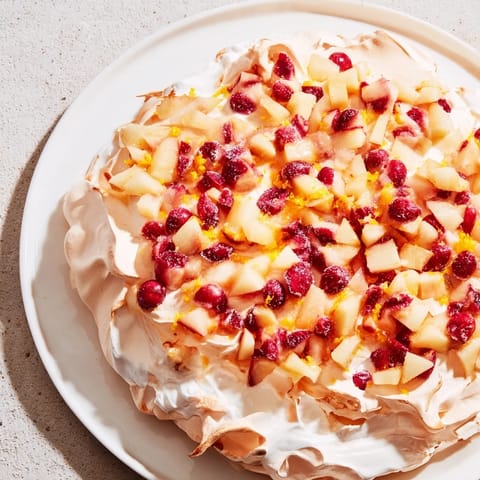 Cranberry Pear Snowscape Dessert