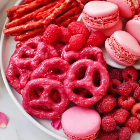 Pink Blue Themed Snack Board