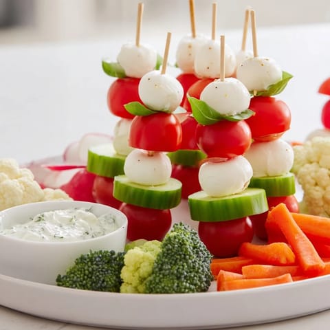 Savory Crudités Santa Hat Platter