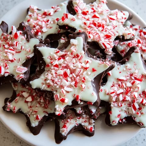 Peppermint Bark Snowflakes