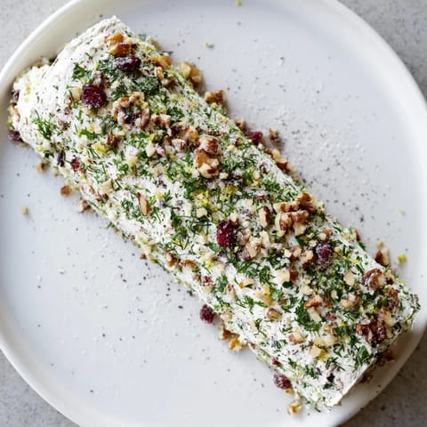 Winter Snowdrift Goat Cheese Log
