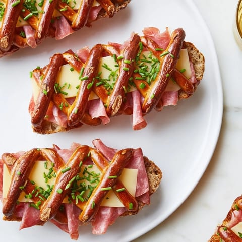 Golden pretzel lattice adorns this Lattice Window, ready to break, revealing savory layers beneath.