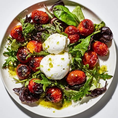 Charred Tomato Burrata Salad