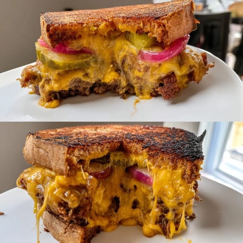 Smashed Burger Grilled Cheese