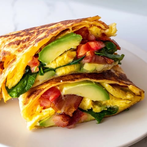Crispy Breakfast Wrap Folded
