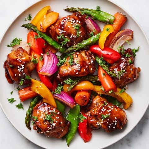 Honey Garlic Chicken Veg