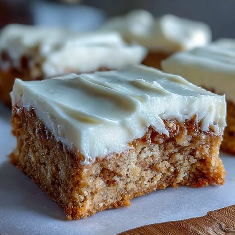 Freshly baked Almond Flour Sugar Cookie Bars topped with smooth frosting and sprinkled with sliced almonds.  