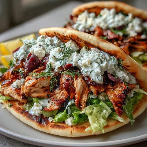 Golden-brown marinated chicken thighs sizzling in a skillet for authentic Mediterranean Chicken Gyros with oregano and lemon.