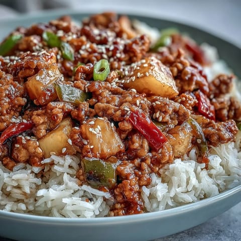 Sweet-and-Sour Turkey Rice Skillet