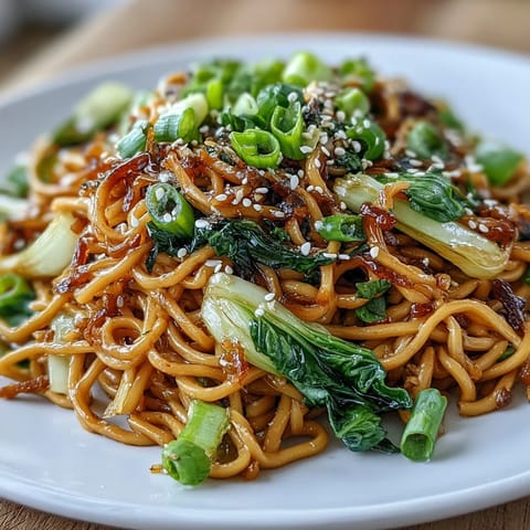 Asian Ginger Scallion Noodles #1190