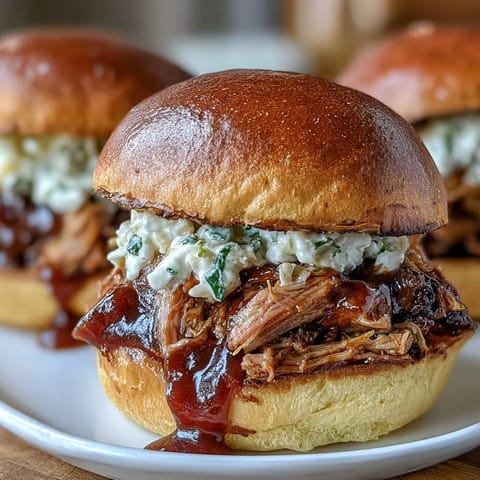 Juicy pulled pork sliders smothered in tangy barbecue sauce, perfect for baby shower parties and casual gatherings.  