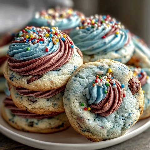 Whimsical pastel swirl cookies with soft, buttery texture, inspired by Cookie Run Kingdom.