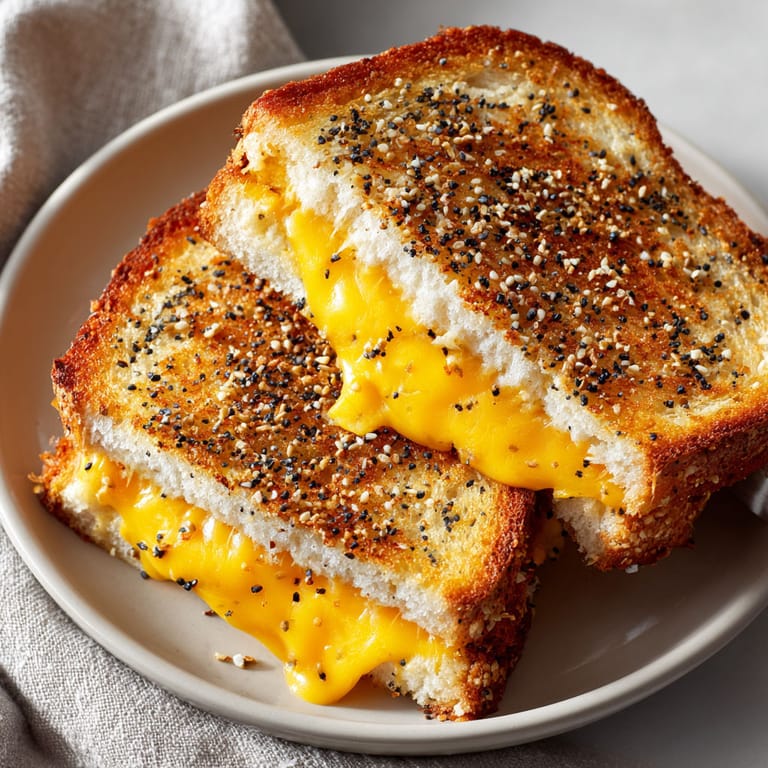 A plate of grilled cheese sandwiches.