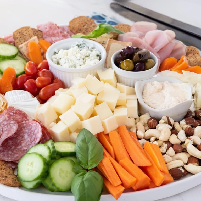 Artfully arranged Girl Dinner Platter, perfect for a light meal and sharing.