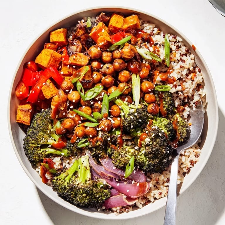 Satisfying Bold Sauce Drizzle Bowls drizzled with miso-butter and gochujang-maple goodness.